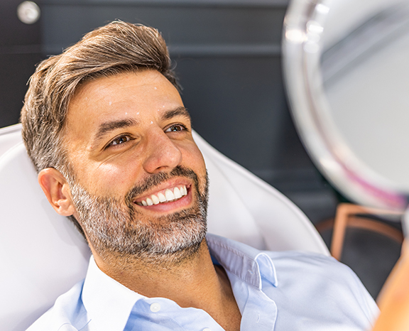 man at dentist