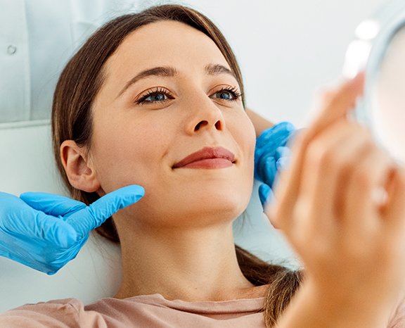 woman at the dentist